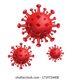 Covid 19 Corona Virus 3D Illustration Design 2020