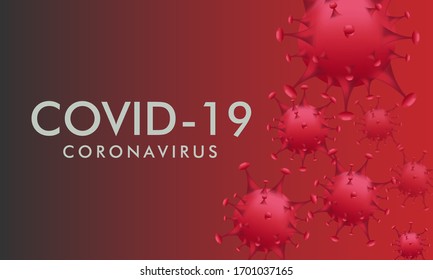 Covid 19 Corona Virus Background Vector eps10