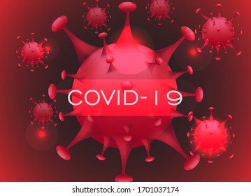 Covid 19 Corona Virus Background Vector eps10
