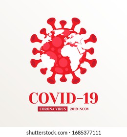 covid 19 , corona virus icon vector illustration