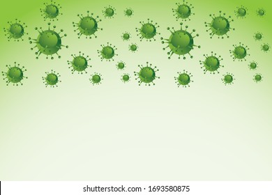Covid 19 fondo vectorial del virus corona