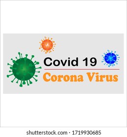 covid 19, corona virus vector icon logo symbol illustration template