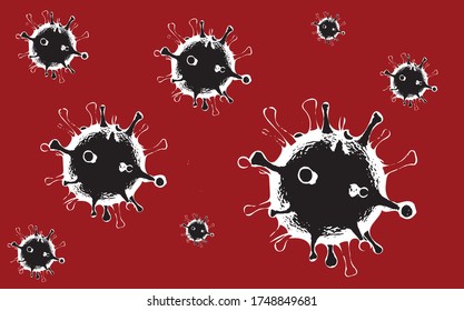 Covid 19, corona virus, vector, bacteria,global.vaccine