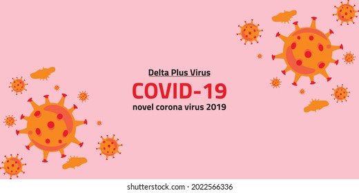 COVID 19 Coronavirus Delta Plus Variant Sars Ncov 2 2021. Delta Plus Strain. 