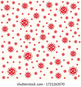 Covid 19 Coronavirus Pattern Background. Corona Virus in Wuhan, China, Global Spread, and Concept Stopping Corona Virus. Flu and lung disease spreading of world.