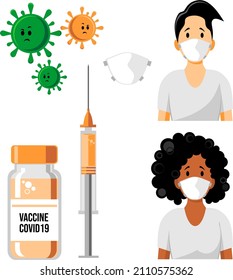 COVID 19 CORONAVIRUS PREVENTION - VACCINE MASK