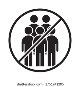 covid 19 coronavirus social distancing prevention, maintain a safe distance from others, outbreak spreading vector illustration silhouette style icon