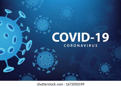 Covid 19 Coronavirus vector illustration.
