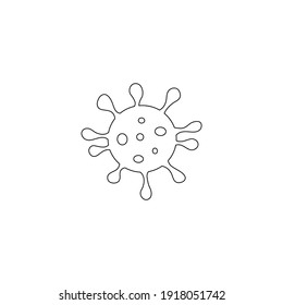 covid 19 icon.  coronavirus sign vector