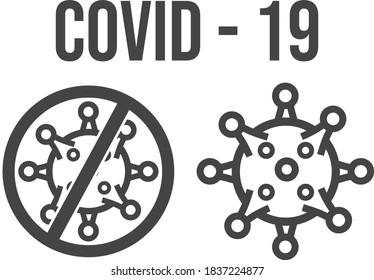 Covid 19 icon vector free download
