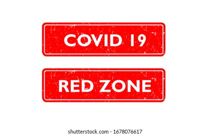 covid 19 label with stamp effect, grunge, banner corona virus concept.