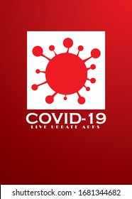 Covid 19 Logo für Live-Update-Apps 