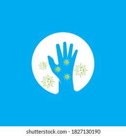 COVID -19  logo vector template illustration