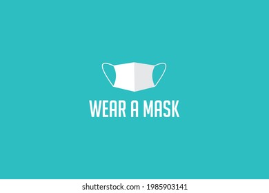 Covid 19, Mask, Poster Template, Banner, Corona, Vector, Covid, Wear A Mask Poster, Mask Design, Warning, Stay Home, Pandemic, Social Distancing