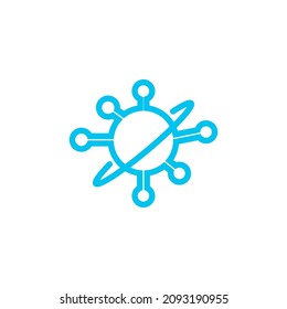 Covid 19 Omicron Icon Logo Vector and Stock Images