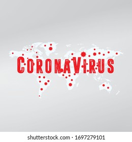 COVID 19 outbreak and world pandemic risk concept. Vector illustration.