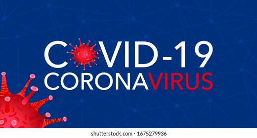 Covid 19, Pandemic Coronavirus, Virus Icon Symbol, Global Warning. Covid-19 Vector Illustration Background