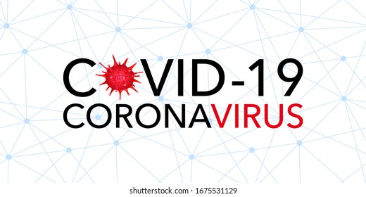 Covid 19, pandemic coronavirus, virus icon symbol. Covid-19 global connection warning vector illustration on a white background