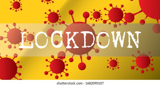 Covid 19 pandemic lock down all around the world.