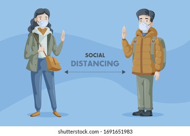 COVID 19 QUARANTINE PROTECTION IMAGE VECTOR