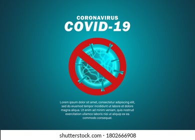 COVID 19 REALIST BACKGROUND. VECTOR