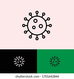 Covid -19 simple minimal icon design