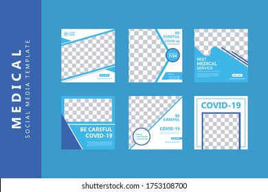 
COVID -19 social media post design creative business social media post design modern and creative social media post design medical health care social media post design template