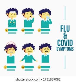 Covid 19 Symptoms Illustration Covid 19 Stock Vector (Royalty Free ...