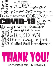 Covid 19 thank you to healthcare professionals