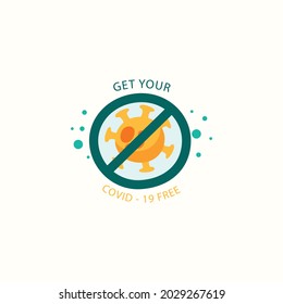 covid 19 vaccinated sticker for health care