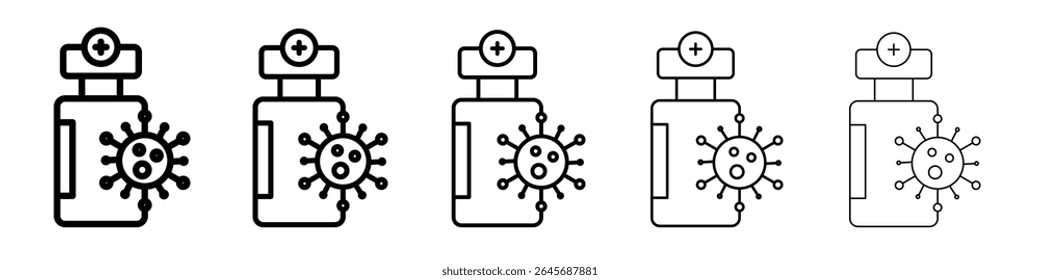 Covid 19 ícone da vacina ilustração simples logotipo arte