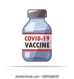 Covid 19 Vaccine vector isolated illustration