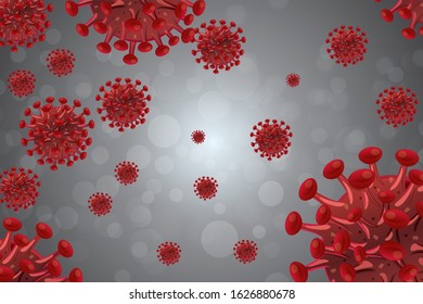 covid 19 vector illustration, background 