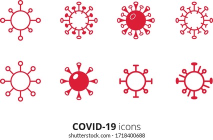 Covid 19 Virus Cell Icon 