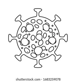 Covid 19 virus design of 2019 ncov cov coronavirus infection corona epidemic disease symptoms and medical theme Vector illustration