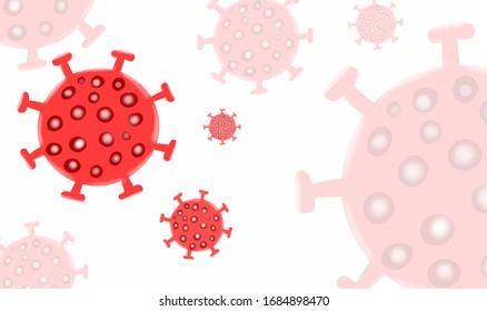 Covid 19 virus icon design, 2019 icons, ncov cov coronavirus, silhouette pattern, coronary artery infection, outbreak and medical themes, silhouette  - vector