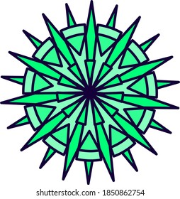 Covid 19 virus, illustration, vector on white background