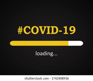 COVID - 19 virus loading bar