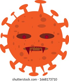arte vectorial del virus covid 19