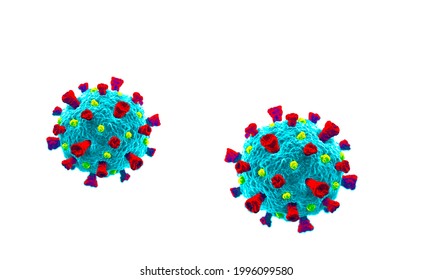 A covid 19 virus vector images with plain white background