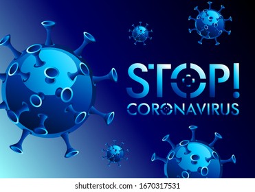 COVID 2019. Coronavirus banner to inform and warn of the spread of the disease, symptoms or precautions. Vector with space for text.