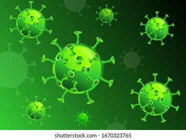 COVID 2019. Coronavirus banner to inform and warn of the spread of the disease, symptoms or precautions. Vector.