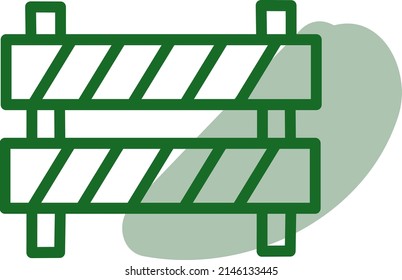 Covid barrera, ilustración, vector sobre un fondo blanco.