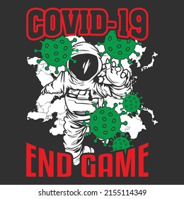 covid end game vector bye bye covid