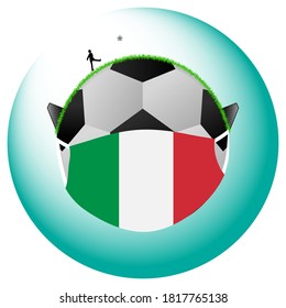 COVID and football match With the protection of each country