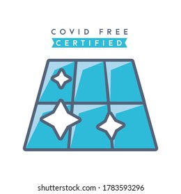 Concepto de certificado de zona libre codificado