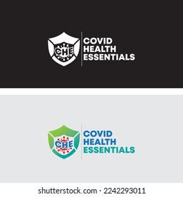 Covid Health Essentials logo with CHE initials