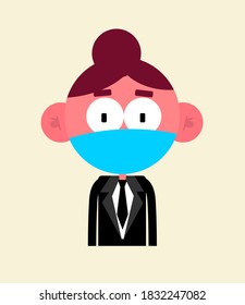 covid health medical staff illustration
