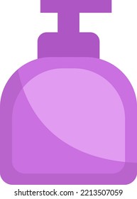 Jabón líquido, ilustración, vector sobre fondo blanco.