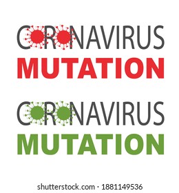 COVID mutation vector banner illustration. 20A.EU1 covid mutation of COVID-19 Novel coronavirus. Pandemic Protection Concept.